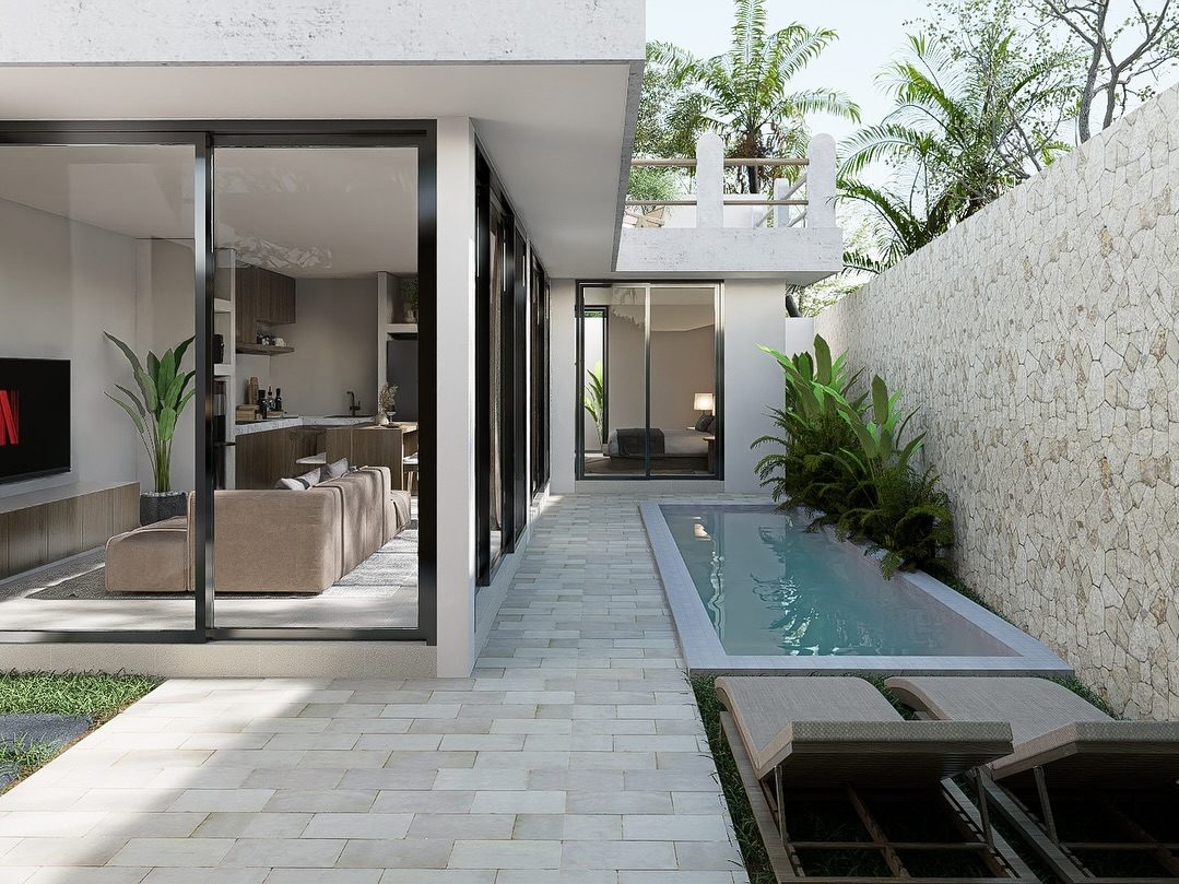 Casas Bali villa aerial view